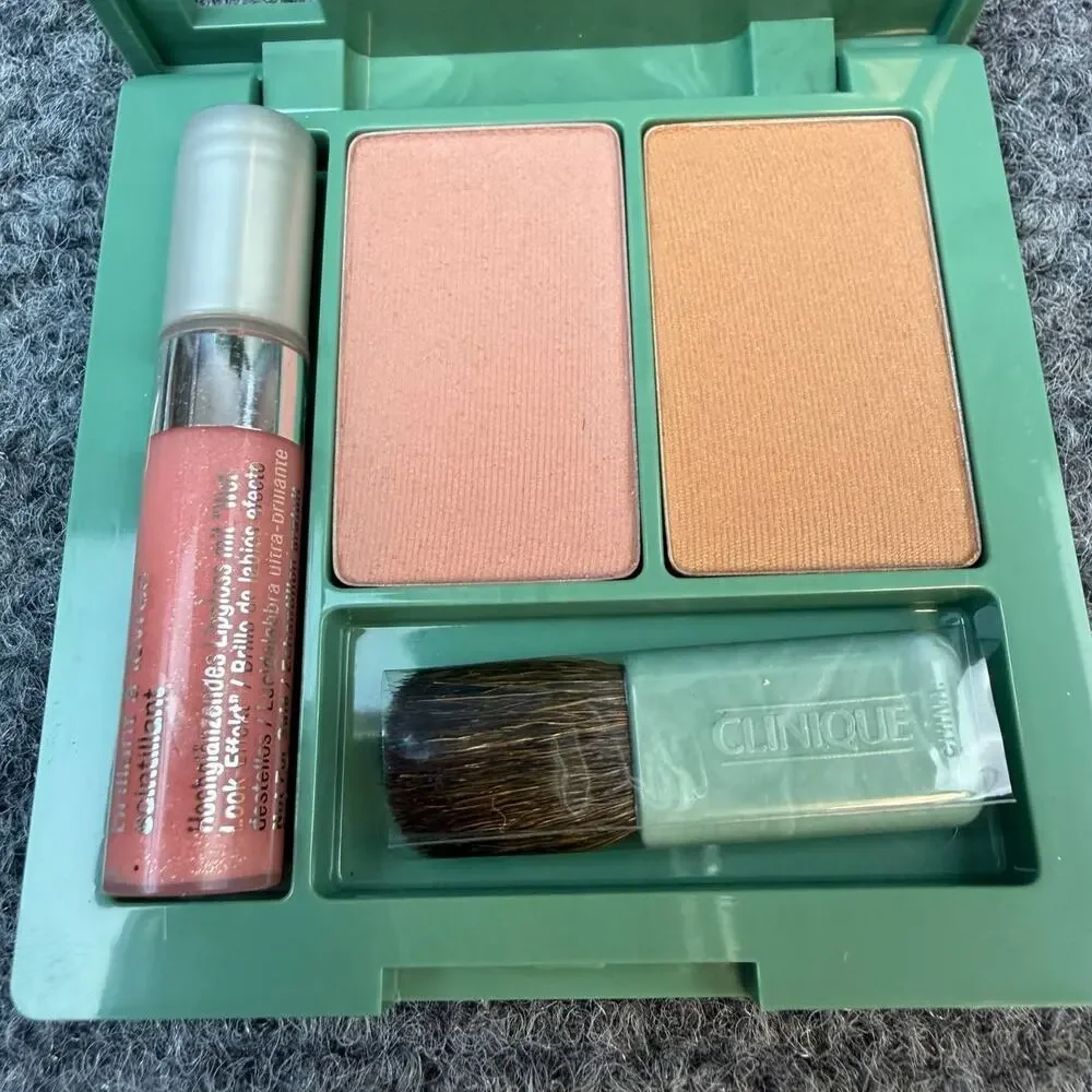 Clinique Makeup Bronzer Blush Gloss Pink Heaven Mocha Discontinued